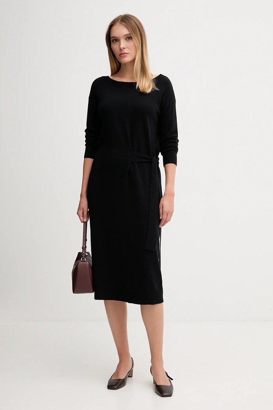 Gaudi sukienka 521FD13001 czarny AW25