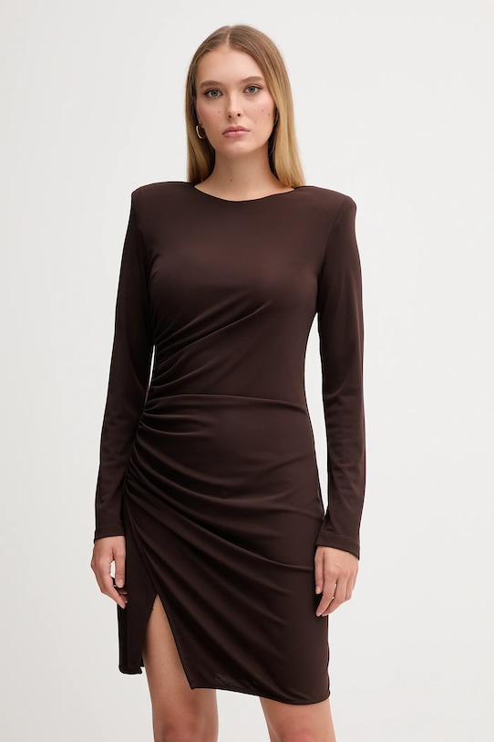 Gaudi sukienka tkanina brązowy 521FD14009