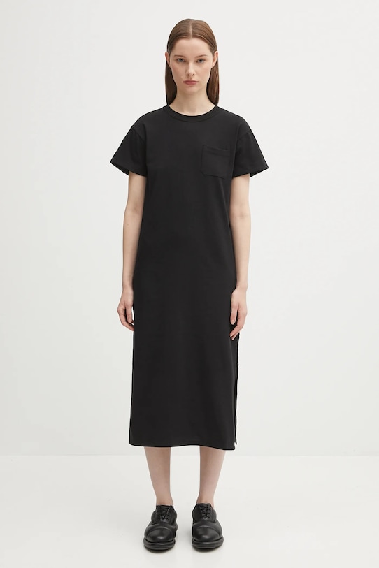 Fiorucci cotton dress Cash and Carry Print Maxi midi black W02FPDTS108CJ01BK04