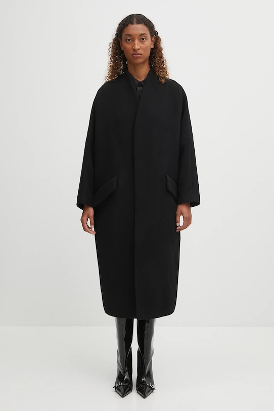 MM6 Maison Margiela vestito in cotone mini nero S52CT0793.M35480.900