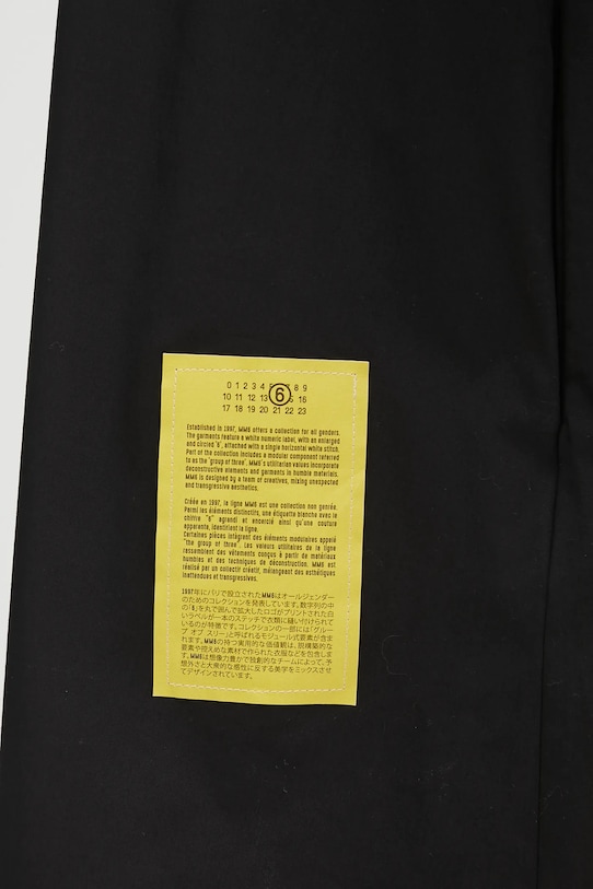 Βαμβακερό φόρεμα MM6 Maison Margiela S52CT0793.M35480.900 μαύρο