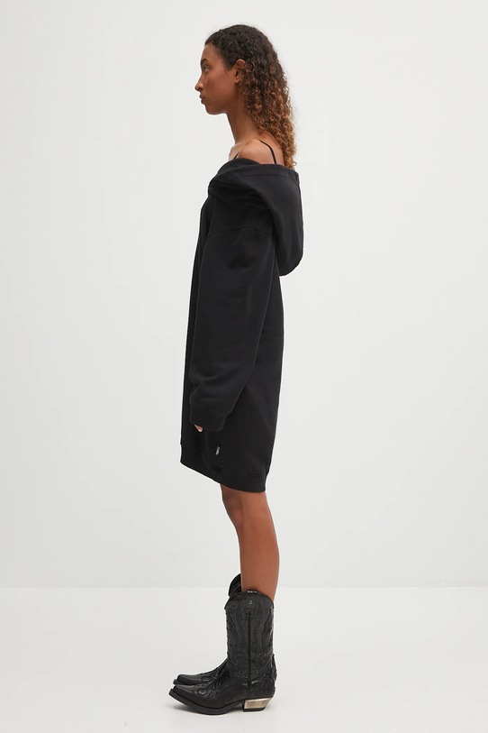 MM6 Maison Margiela sukienka bawełniana S52DD0074.M25014.900 czarny AW25