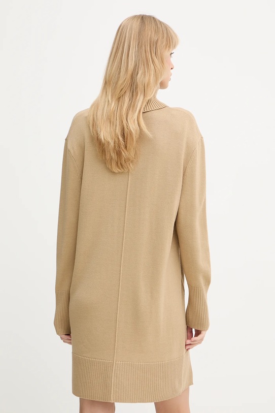 Odzież BOSS Orange sukienka z dodatkiem wełny 50550493 beżowy