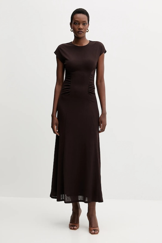 Marella sukienka rozkloszowany brązowy 2523626024200