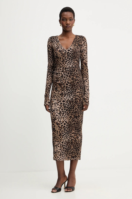 Marella sukienka casual brązowy 2523626064200