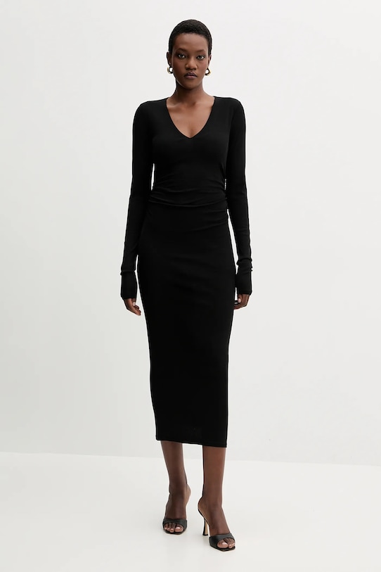 Šaty Marella pletenina čierna 2523626064200