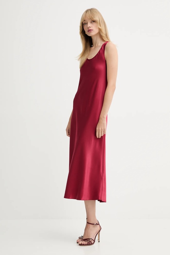 Marella sukienka Emme by Marella 2525226021200 bordowy AW25