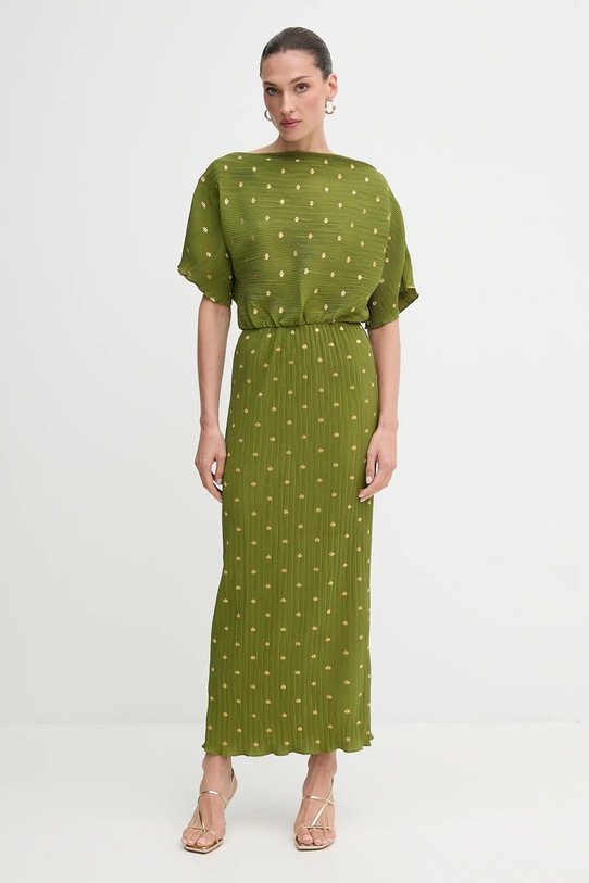 Never Fully Dressed rochie maxi verde NFDDR2965