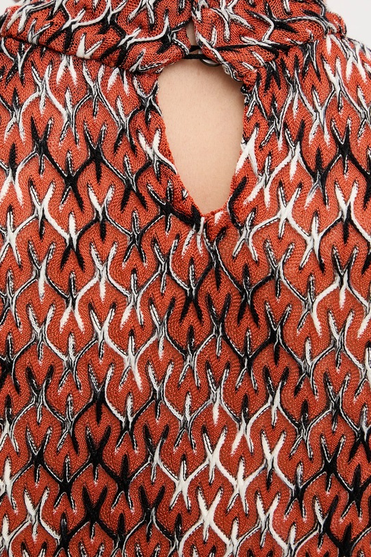 Missoni rochie DS25WG24.BR012N portocaliu