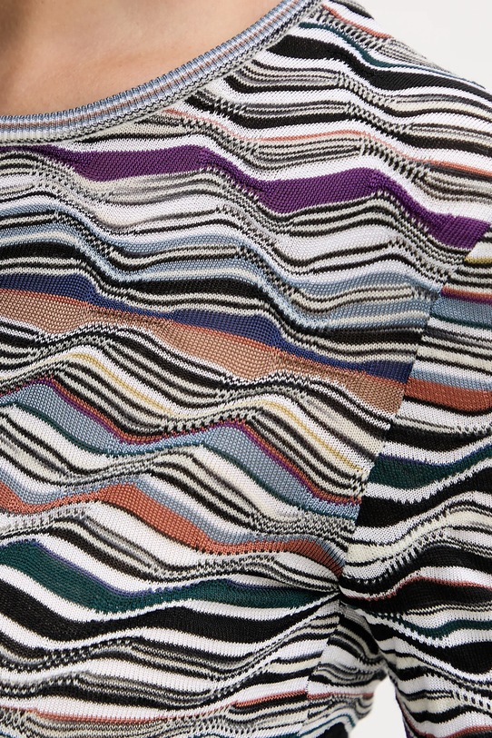 Obleka z volno Missoni DS25WG01.BK01C0 siva