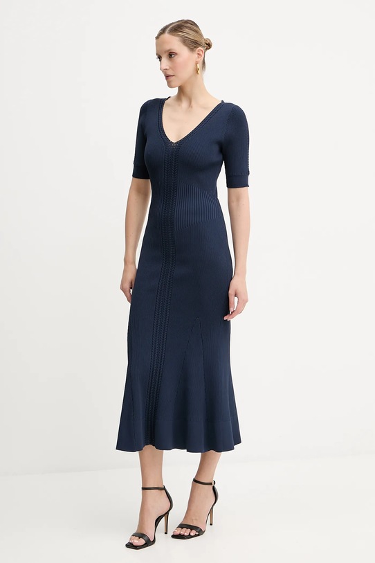 Odzież Herve Leger sukienka Aria DCR8524128 granatowy
