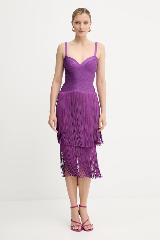 Ruházat Herve Leger ruha Georgia FRI8525605 lila