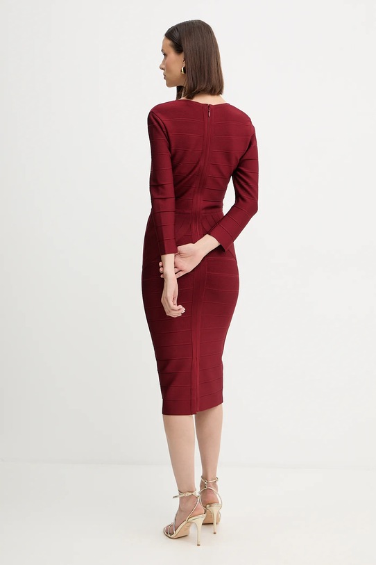 Odzież Herve Leger sukienka Athena DRB8536267 bordowy