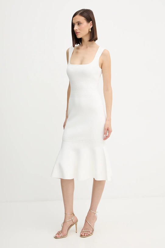 Herve Leger sukienka Camille DSP8535748 biały AW25