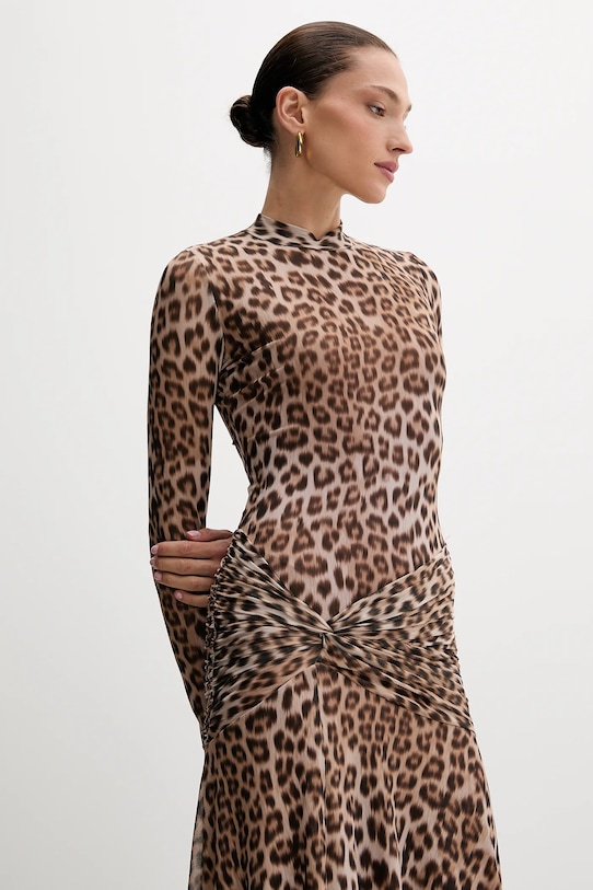 Šaty Bardot hnedá 58853DB8