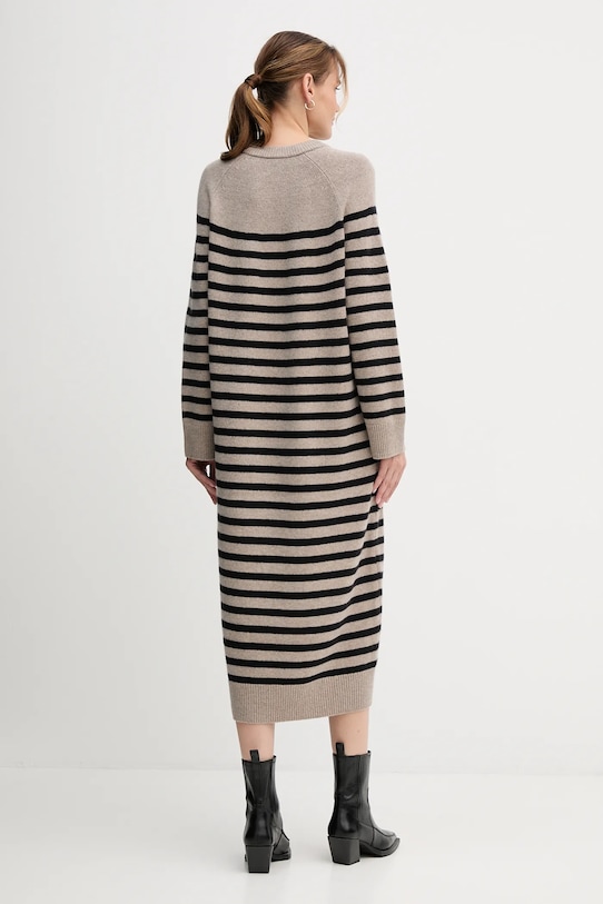 Îmbrăcăminte Tommy Hilfiger rochie din lână WW0WW46761 bej