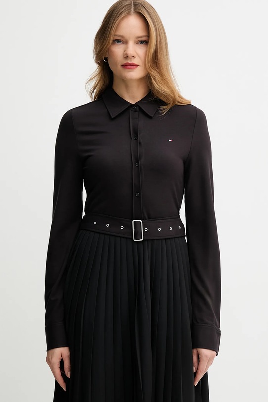 Šaty Tommy Hilfiger černá WW0WW48398