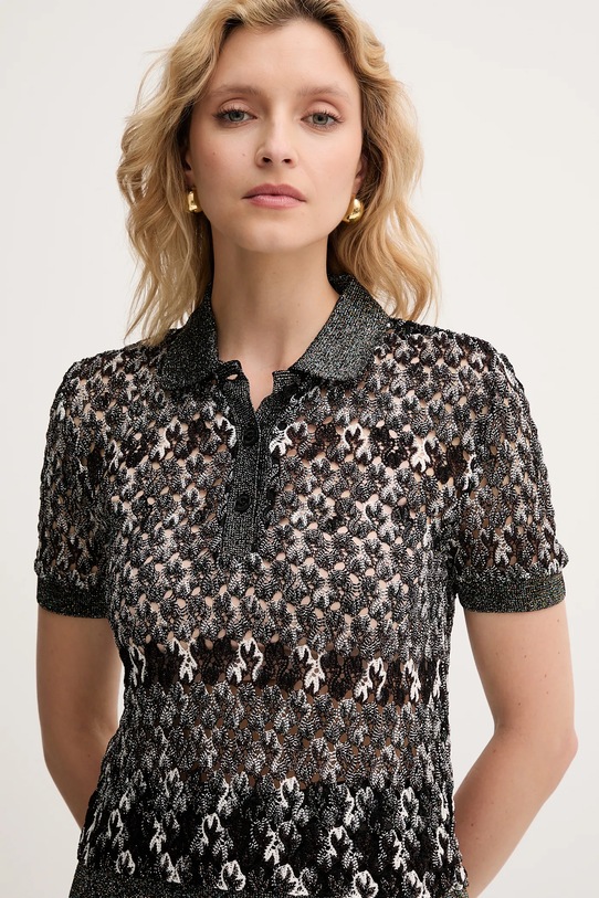 Odzież Missoni polo DS25WG09.BR012G czarny