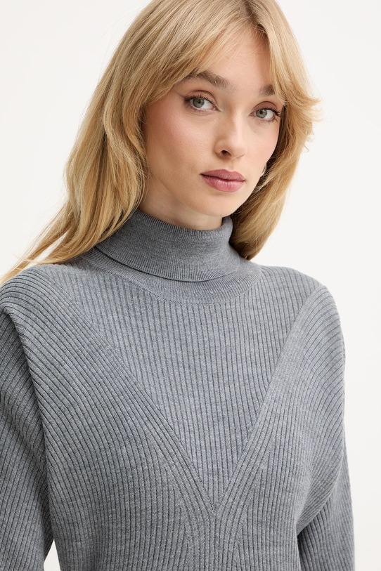 BOSS sukienka wełniana szary 50548520