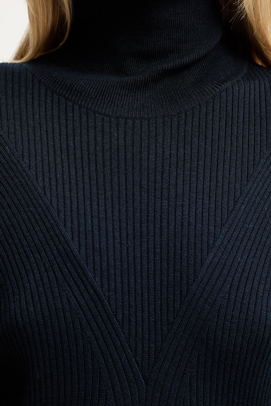 BOSS sukienka wełniana 50548520 granatowy