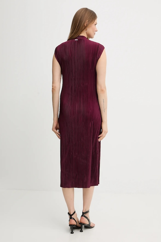 Odzież Calvin Klein sukienka LV044E219G bordowy