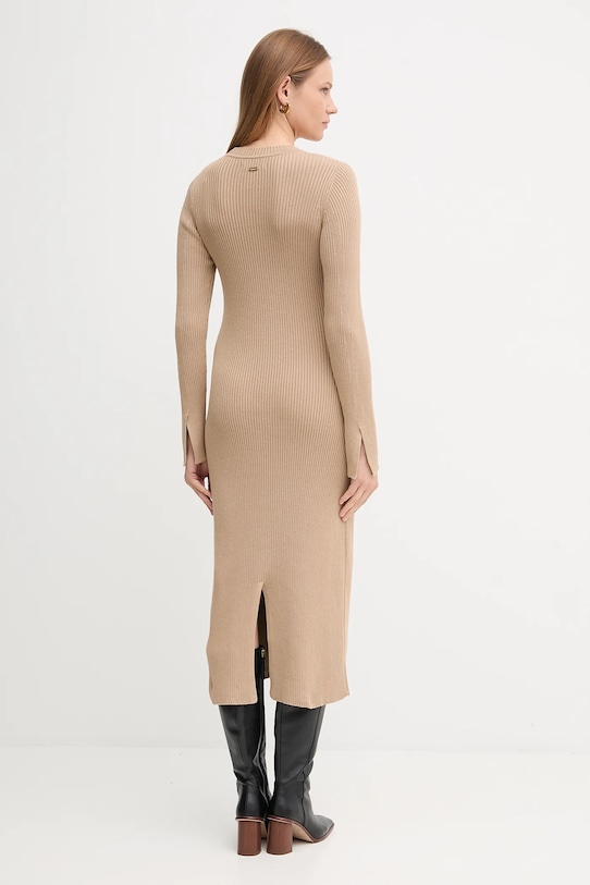 Îmbrăcăminte Barbour rochie din bumbac ANASTASIA LDR0936 bej