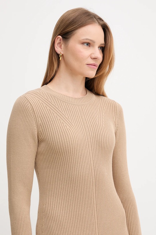 Barbour rochie din bumbac ANASTASIA bej LDR0936