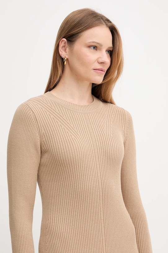 Barbour rochie din bumbac ANASTASIA bej LDR0936