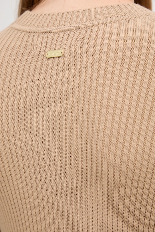 Barbour sukienka bawełniana ANASTASIA LDR0936 zielony