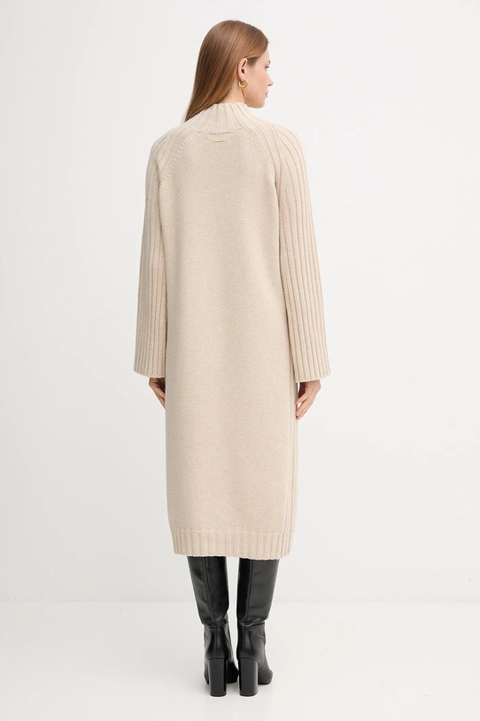 Odzież Barbour sukienka z wełną VERA LDR0940 beżowy
