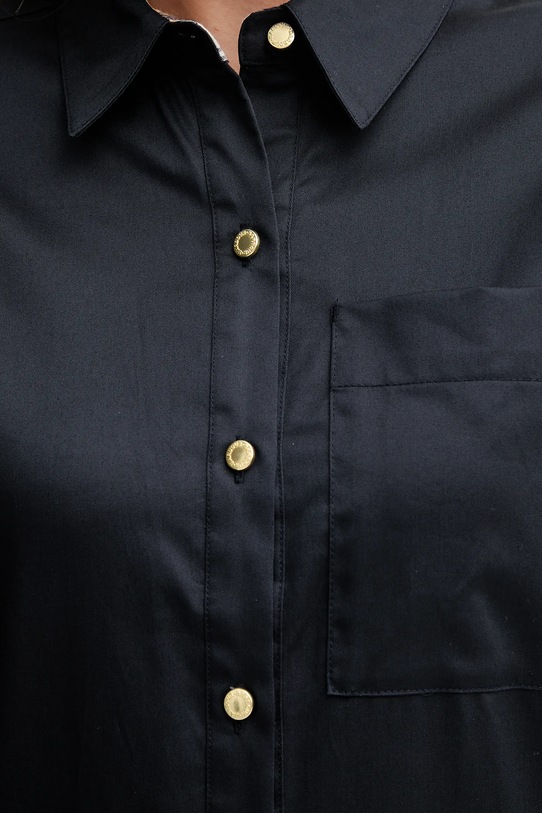 Barbour sukienka bawełniana SAFFRON LDR0942 granatowy