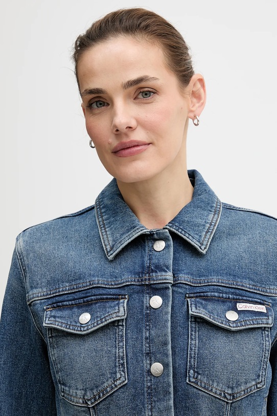 Φόρεμα τζιν Calvin Klein Jeans μπλε LV047D774G