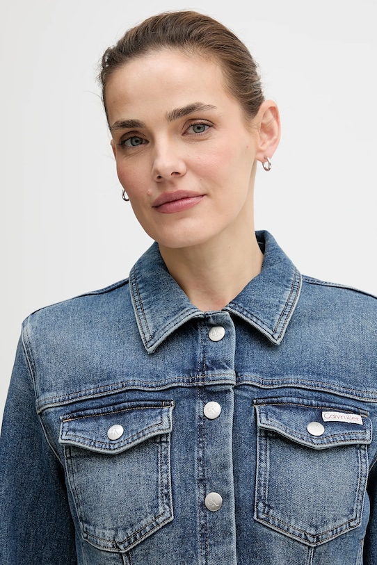 Φόρεμα τζιν Calvin Klein Jeans μπλε LV047D774G