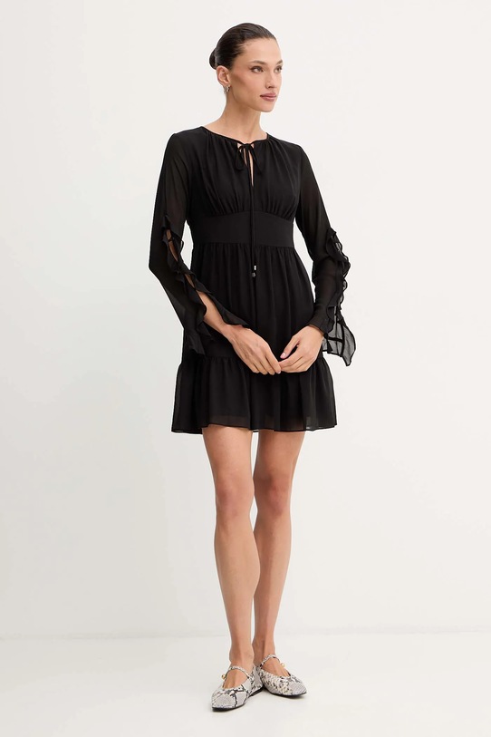 MICHAEL Michael Kors sukienka MF583637R3 czarny AW25