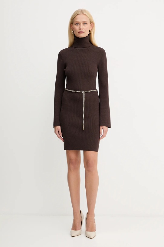 Šaty MICHAEL Michael Kors MF583C633D hnědá AW25
