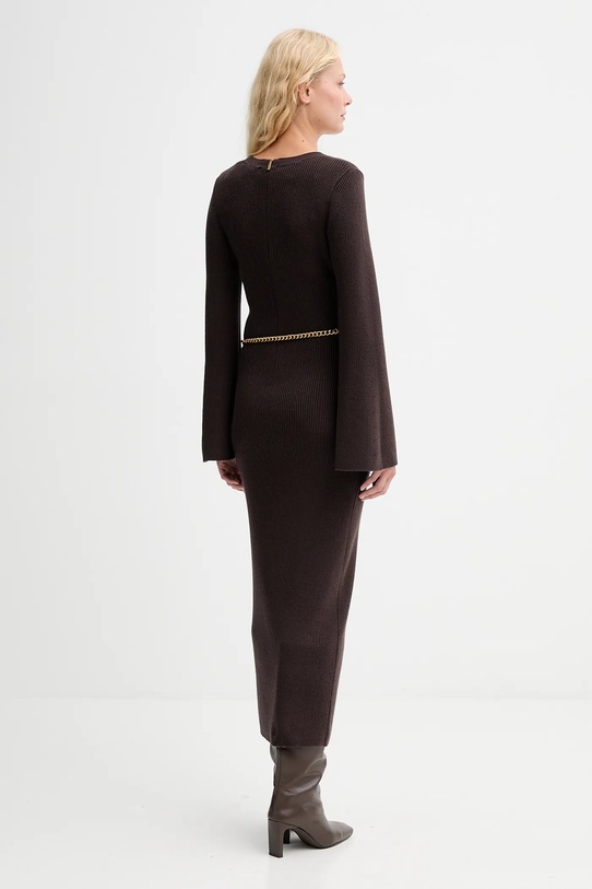 Îmbrăcăminte MICHAEL Michael Kors rochie cu lână MF5835G4VR maro