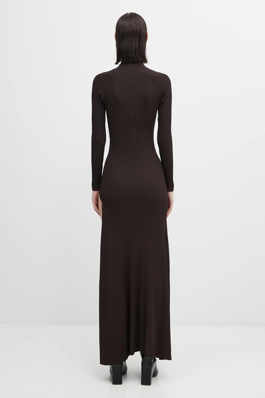 Odjeća Haljina Coperni Leg Cut-Out Rib Gown COPML155Y3011 smeđa