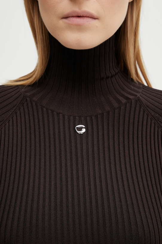 Coperni sukienka Leg Cut-Out Rib Gown COPML155Y3011