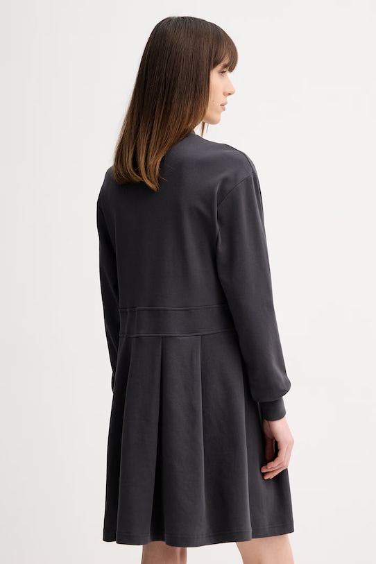 Odzież Fred Perry sukienka bawełniana D1178 szary