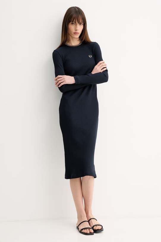Fred Perry sukienka D1179 granatowy AW25