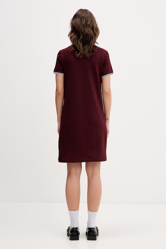 Odzież Fred Perry sukienka D3600 bordowy