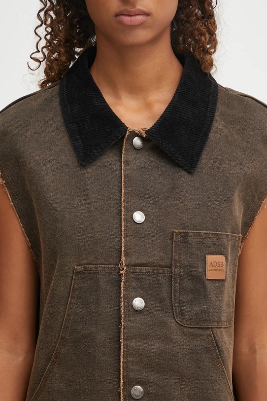 Andersson Bell cotone senza maniche Carpenter marrone awa721w