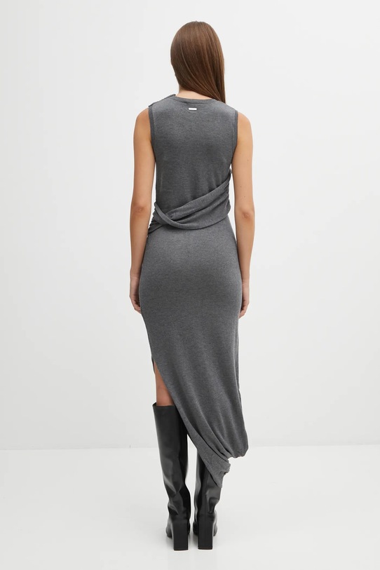 Abbigliamento JW Anderson vestito con lana Tie Detail Sleeveless KW1445.YN0320 grigio