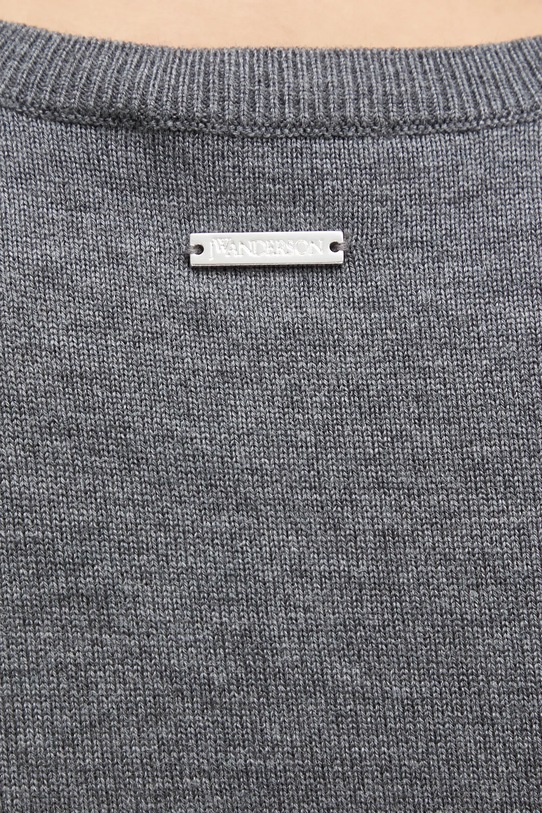 JW Anderson vestito con lana Tie Detail Sleeveless KW1445.YN0320 grigio
