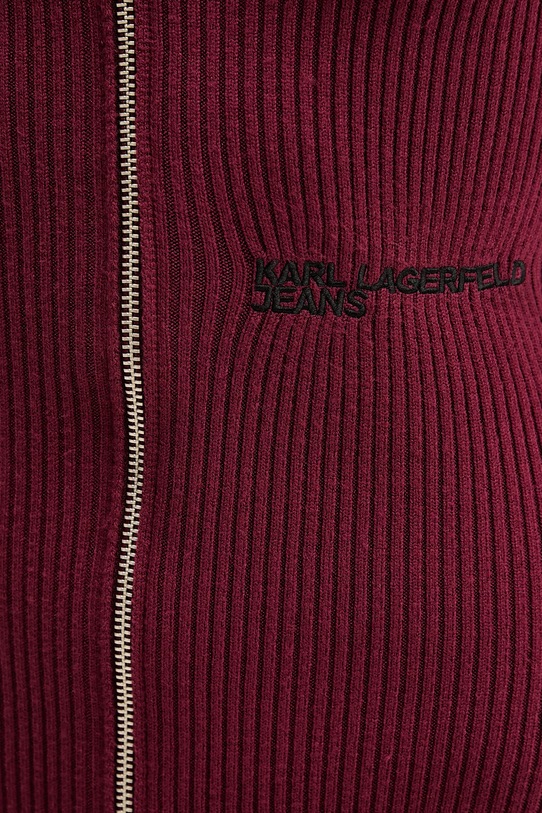 Šaty Karl Lagerfeld Jeans A4W13011 burgundské