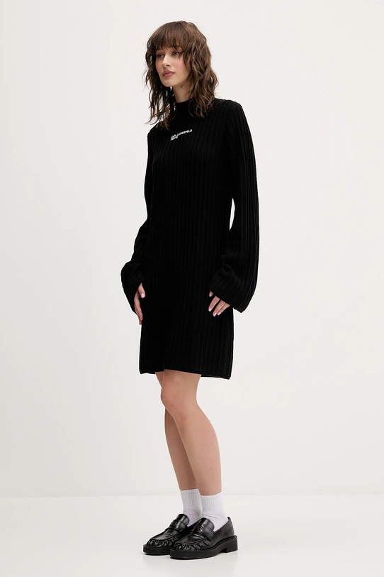 Karl Lagerfeld Jeans rochie A4W13012 negru AW25