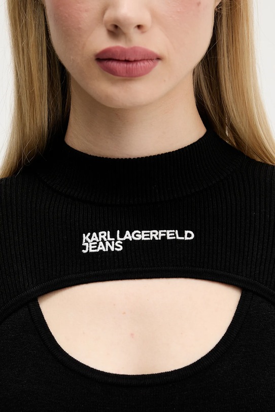 Obleka Karl Lagerfeld Jeans A4W13010 črna