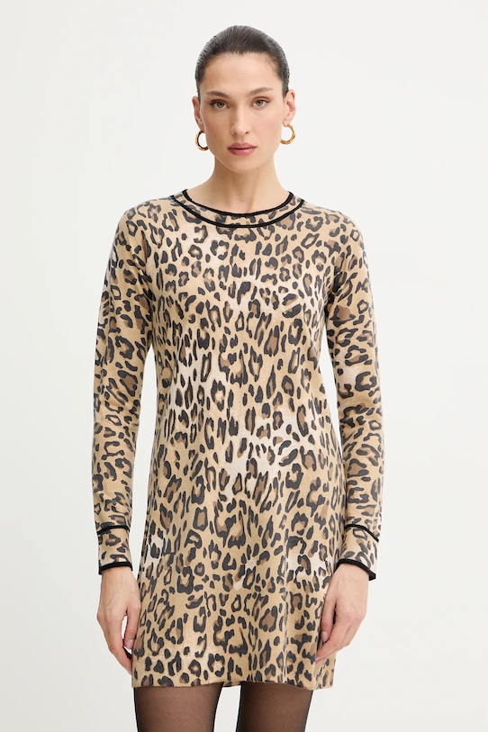 Рокля Morgan животински кафяв RMCALL