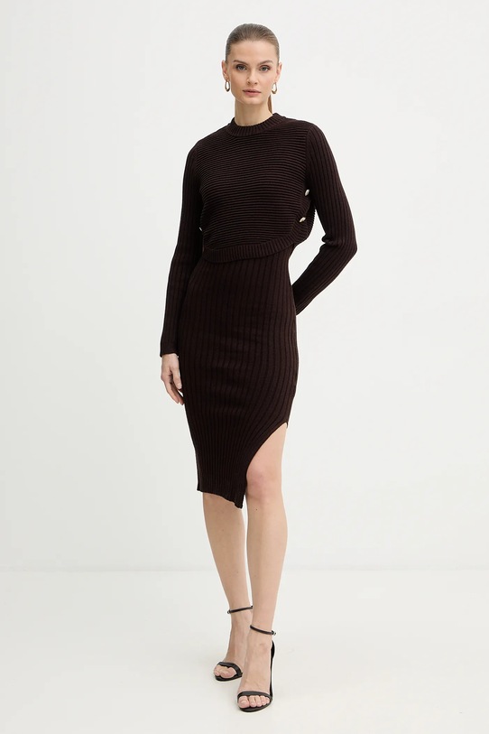 Morgan sukienka i sweter RMOMO brązowy NC25