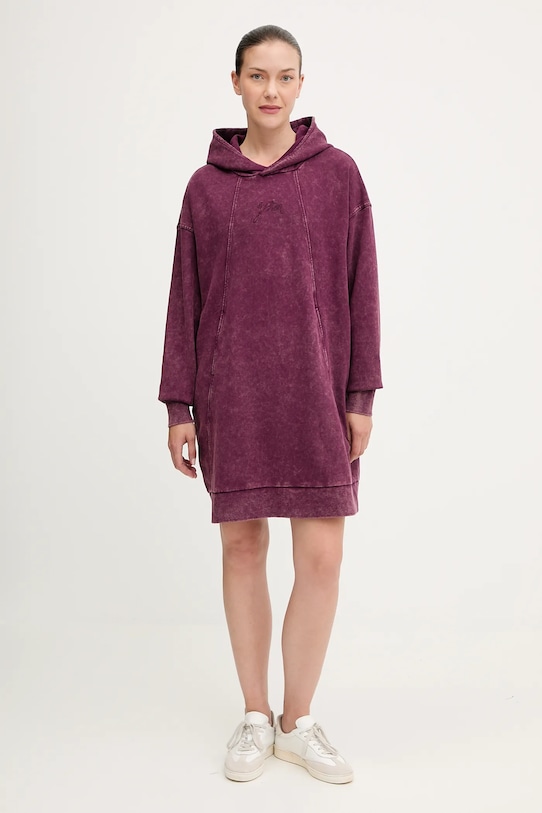 G-Star rochie din bumbac D27165.D969 violet AW25